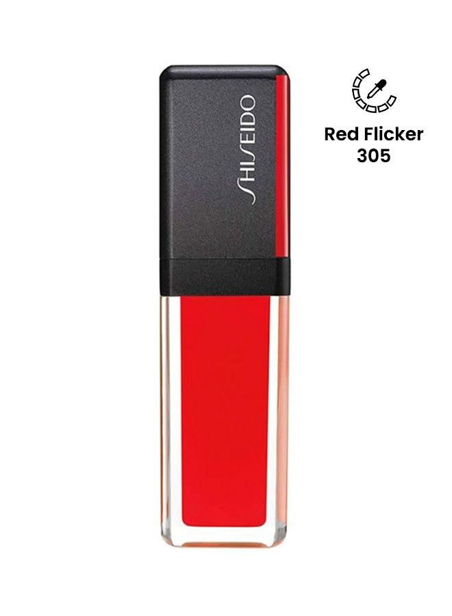 LacquerInk Lip Shine Lip Gloss Red Flicker 305