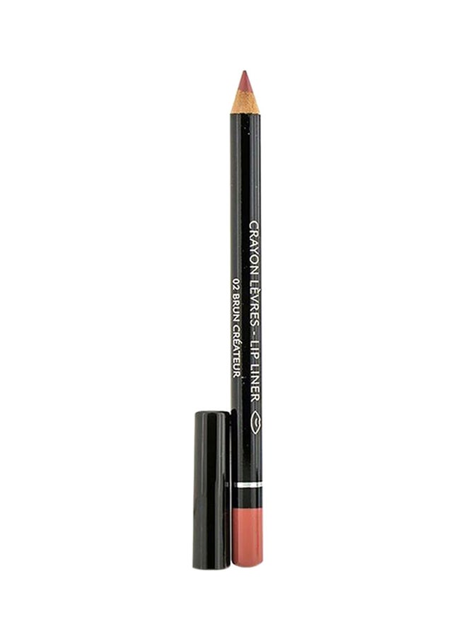 Lip Liner Crayon With Sharpener 02 Brun Createur