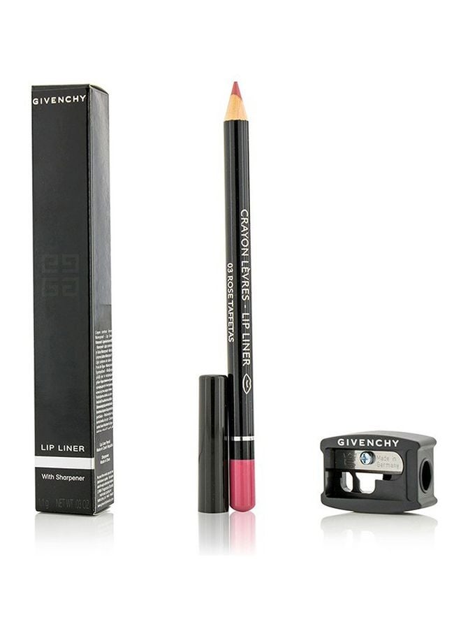 Lip Liner Crayon With Sharpener 03 Rose Taffetas