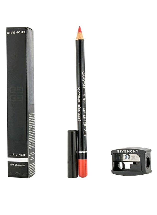 Lip Liner Crayon With Sharpener 05 Corail Decollete