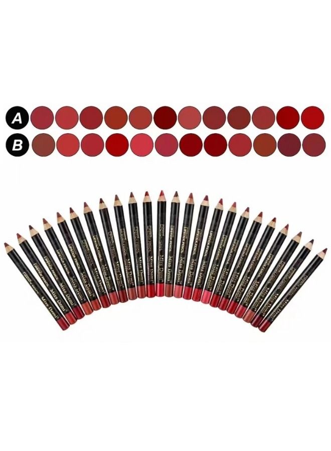 24 Color Professional Lipstick Pencil
