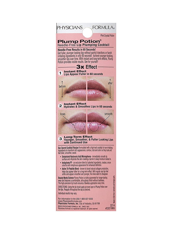 Plump Potion Needle-Free Lip Plumping Cocktail Pink Crystal Potion