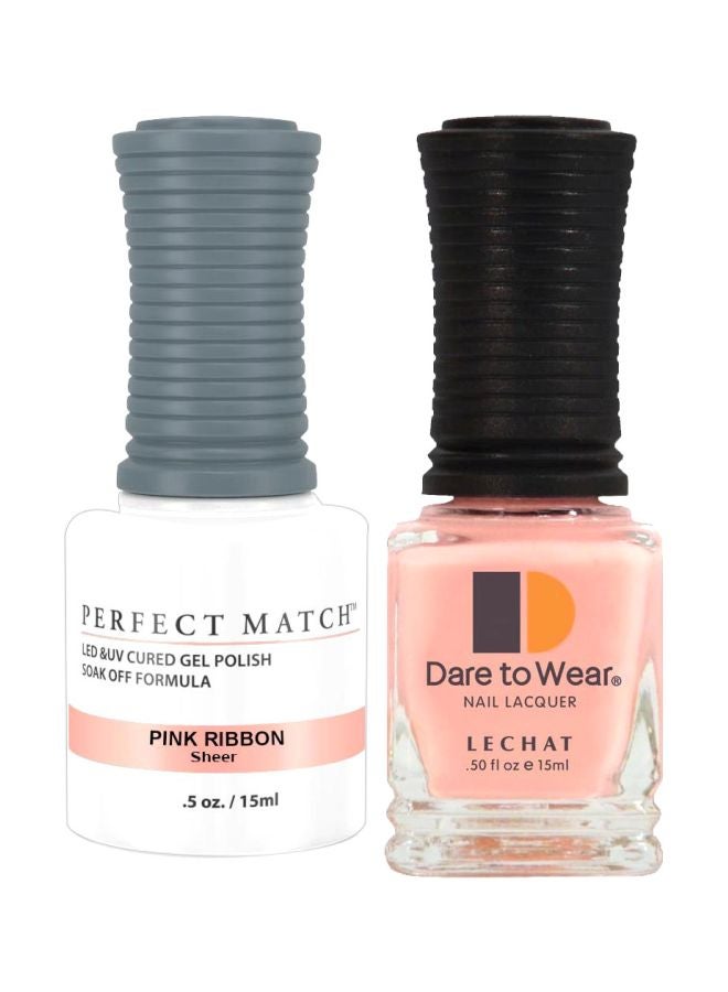 Dare To Wear Gelish Nail Polish With Perfect Match Soak Off Formula Pink Ribbon