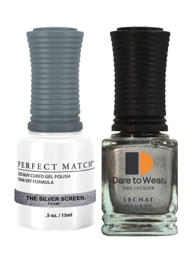 Dare To Wear Nail Lacquer With Perfect Match Soak Off Formula The Silver Screen