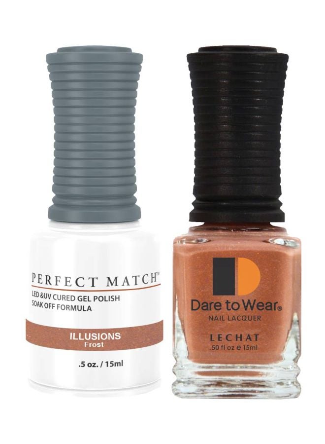 Dare To Wear Nail Lacquer With Perfect Match Soak Off Formula Illusions