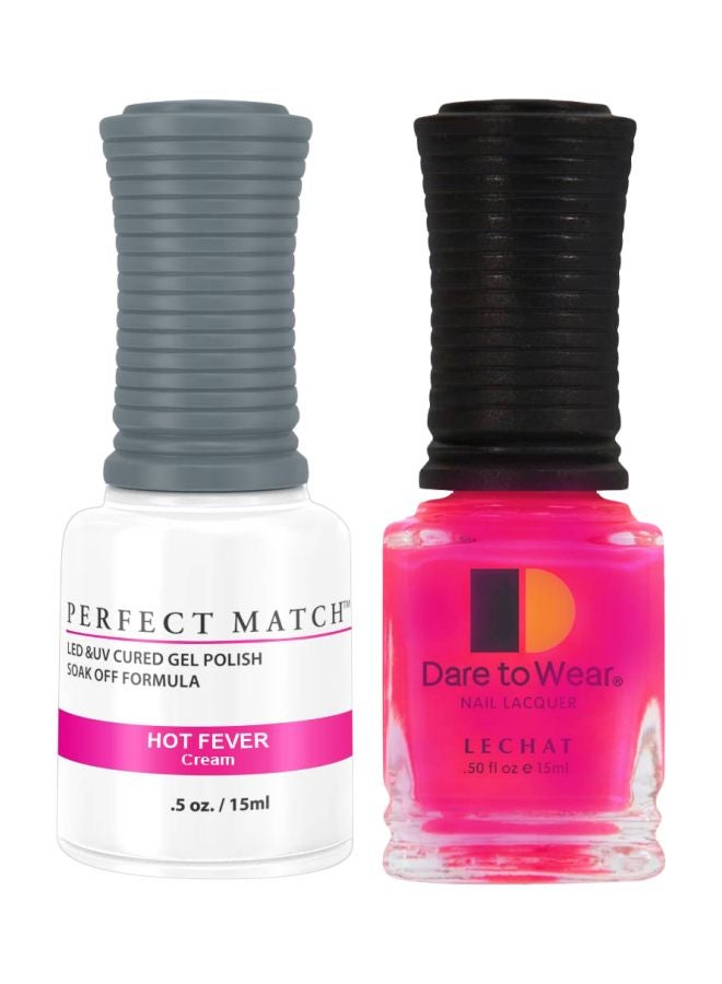 Dare To Wear Gelish Nail Polish With Perfect Match Soak Off Formula Hot Fever