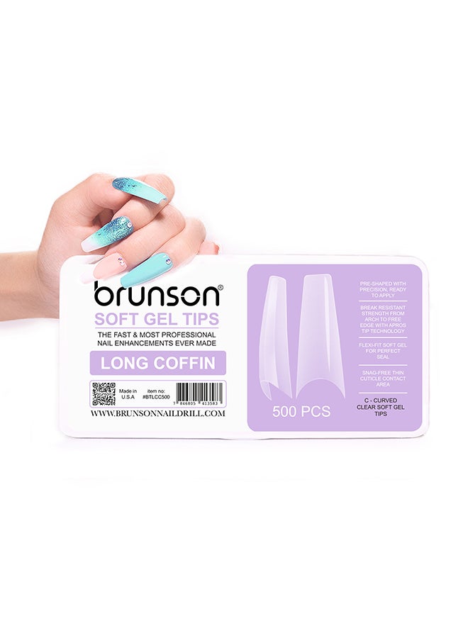 False Nail Tips Soft Gel Extension Artificial BTLCC500