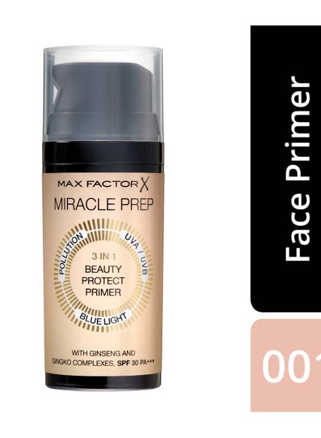 Miracle Prep Beauty Protect Primer SPF30 PA+++, 30 ml Beige