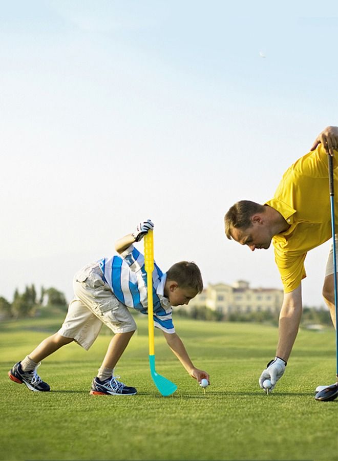 Kids Golf Clubs Set, Toddler Golf Toy, Early Educational Outdoors Exercise Toy for Kid with 1 Golf Cart, 3 Golf Clubs, 2 Practice Holes, 2 Golf Tees, 2 Golf Flag, 4 Balls