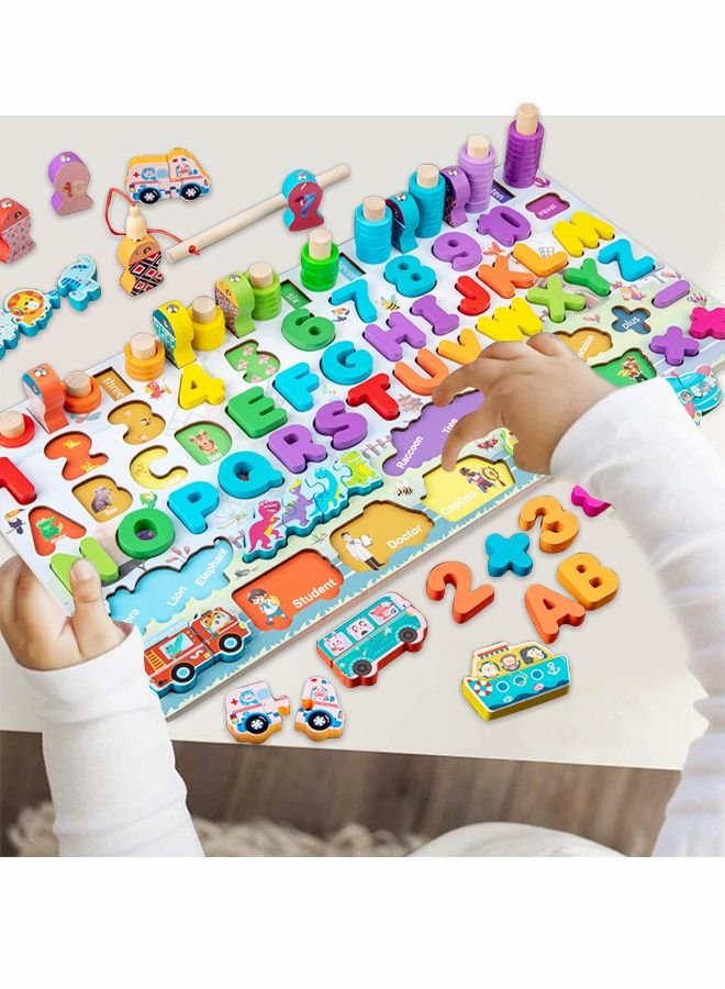 Children's educational toys, enlightenment early education puzzles, magnetic shape sorting and counting games