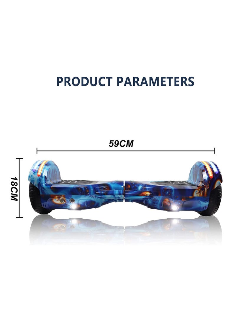 6.5inch Smart Electric Scooter 2 Wheels Self Balancing Scooter Lithium Battery Hoverboard Balance Scooter with Led Lights best gift for children