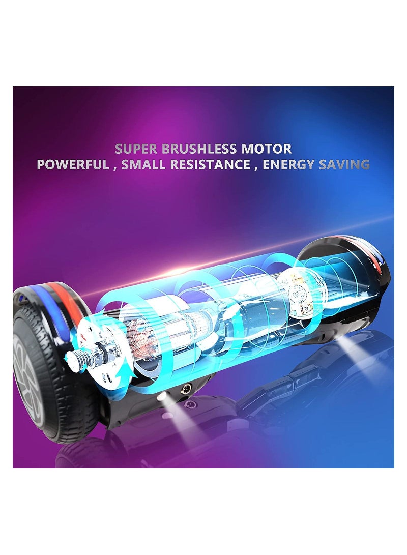 6.5inch Smart Electric Scooter 2 Wheels Self Balancing Scooter Lithium Battery Hoverboard Balance Scooter with Led Lights best gift for children