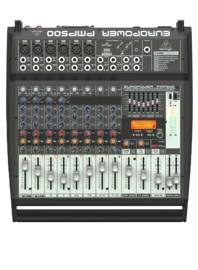 12-Channel Multi-FX Processor Powered Mixer PMP500 Black