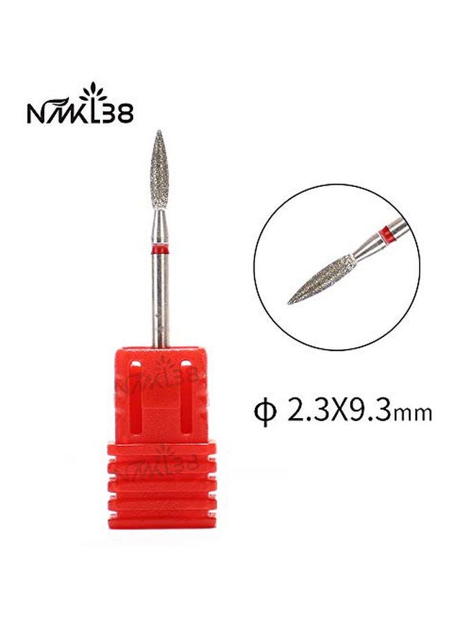 Diamond E-File Nail Drill Red/Silver