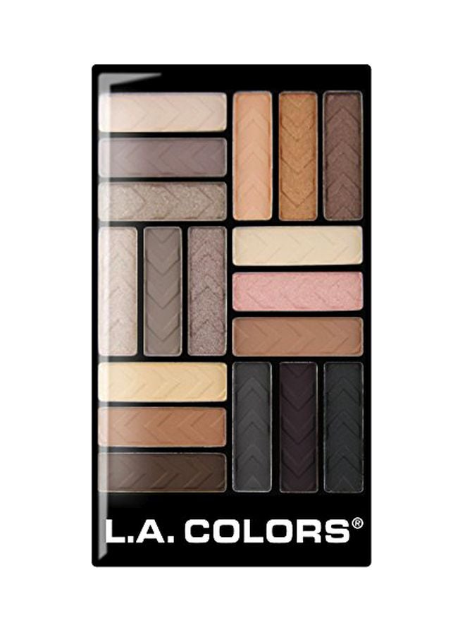 18-Color Eyeshadow Palette Downtown Brown