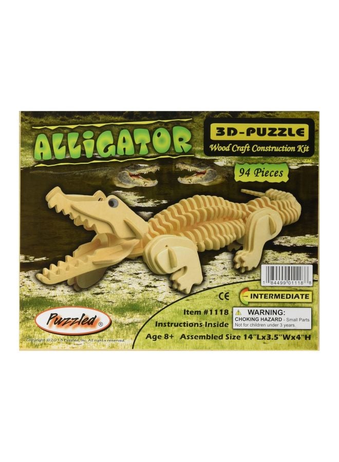 94-Piece Alligator 3D Puzzle 1118
