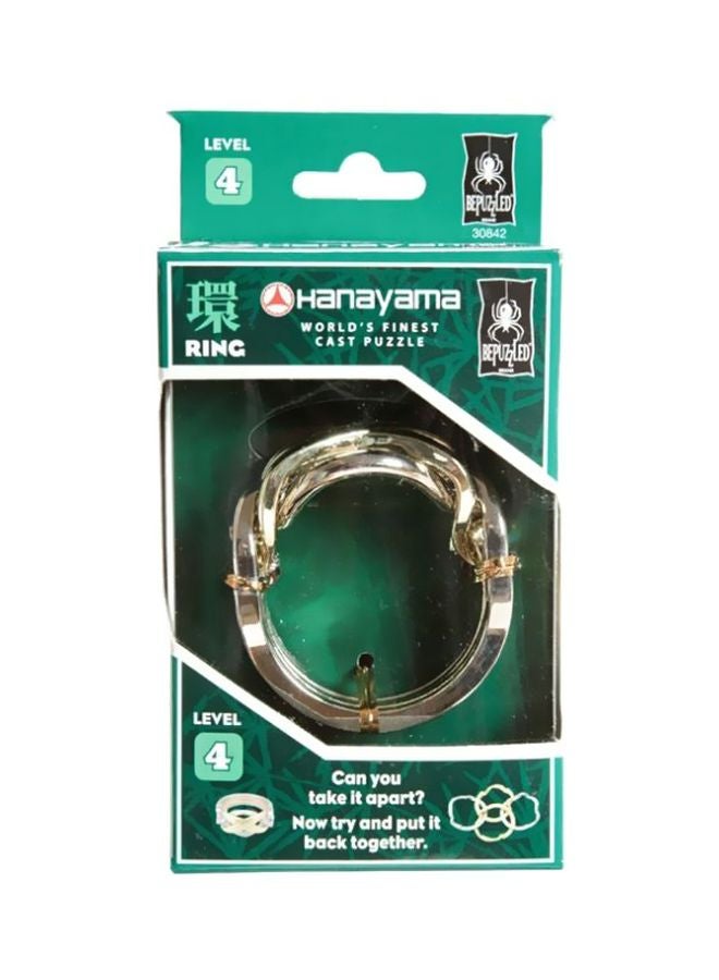 Ring Hanayama Cast Metal Brain Teaser Puzzle 30842