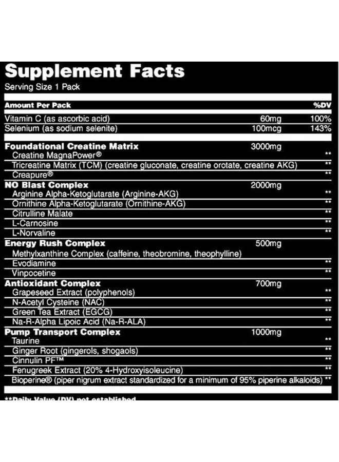 Animal Pump Pre-Workout Dietary Supplement - 30 Packs