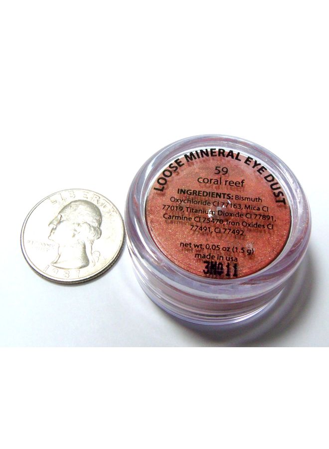 Loose Powder Mineral Glitter Eyeshadow Peach Pink