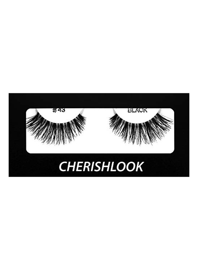 Pack Of 10 Professional Eyelashes 43 Black