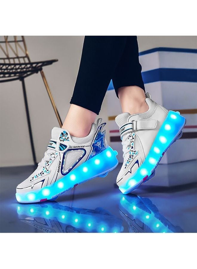 Rechargeable Roller Skate Shoes With LED Light And Accessories