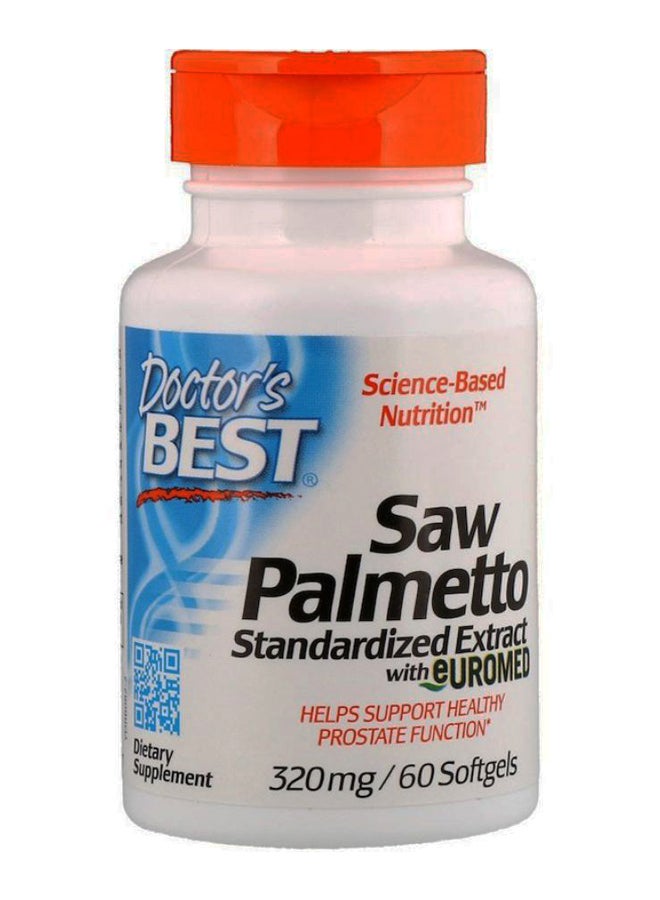 Saw Palmetto Standardized Extract With Euromed - 60 Softgels