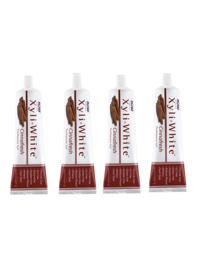 Pack Of 4 Cinnafresh Xyliwhite, Toothpaste Gel 4x181grams