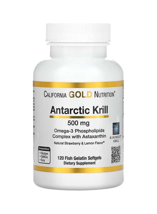 Antarctic Krill Omega-3 Phospholipids Complex With Astaxanthin - 120 Softgels 500 mg