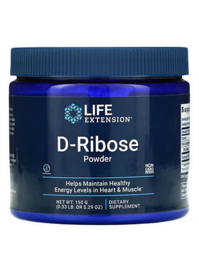 Life Extension D-Ribose Powder 5.29 oz (150 g)