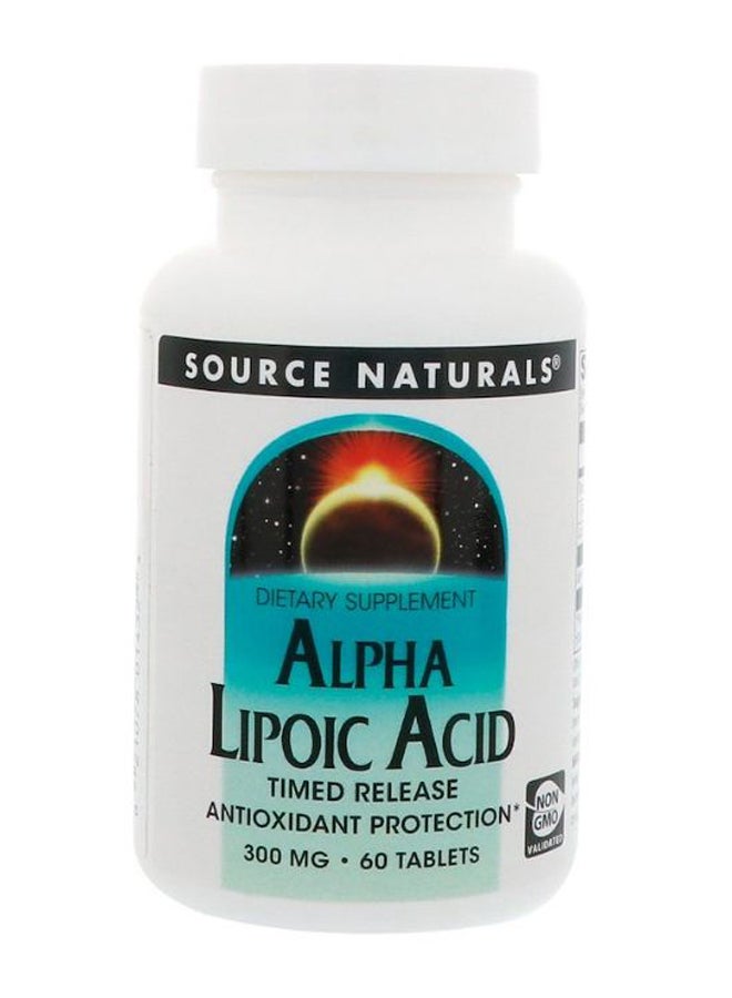 Alpha Lipoic Acid Timed Release Dietary Supplement - 60 Tablets