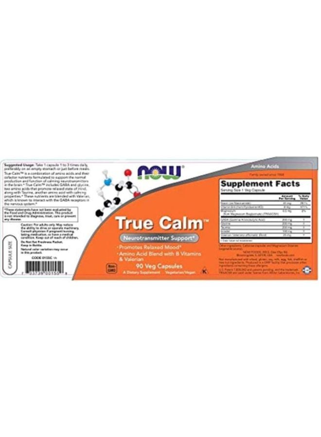 True Calm Neurotransmitter Support - 90 Capsules