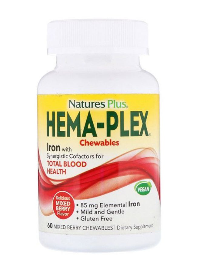 Mixed Berry Hema-Plex Supplement - 60 Chewables