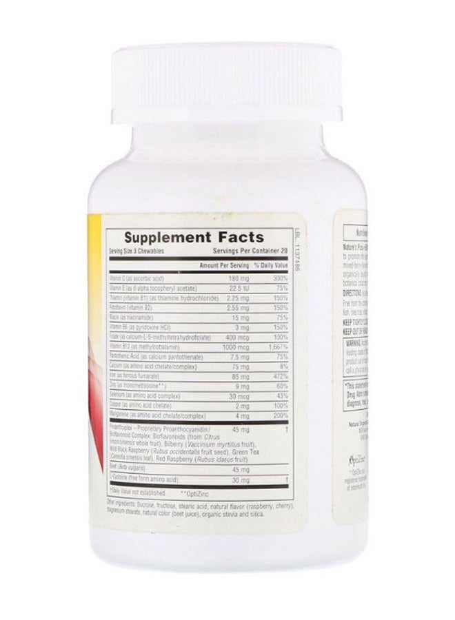 Mixed Berry Hema-Plex Supplement - 60 Chewables