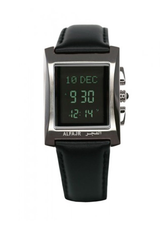 Water Resistant Leather Digital Watch WL-08L