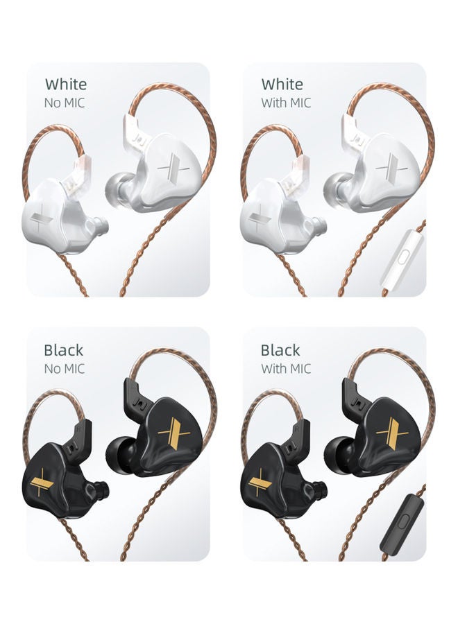 Customized Heavy-Bass In-Ear Headphone with Mic Black