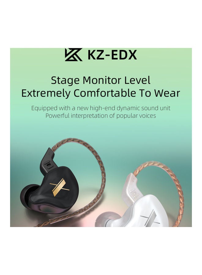 Customized Heavy-Bass In-Ear Headphone with Mic Black