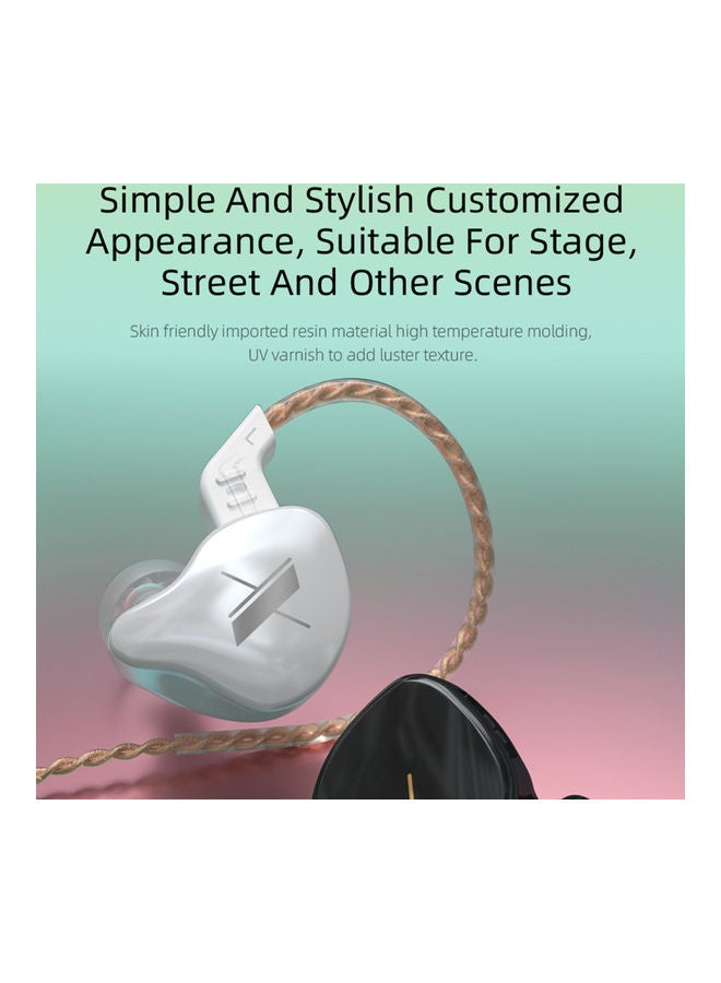 Customized Heavy-Bass In-Ear Headphone with Mic Black