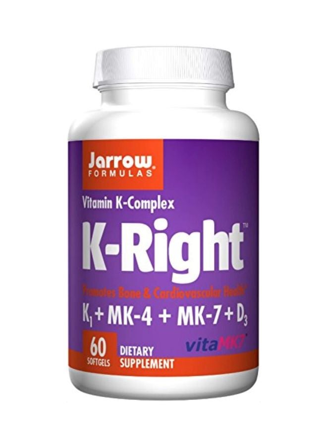 Vitamin K-Complex Dietary Supplement - 60 Softgels