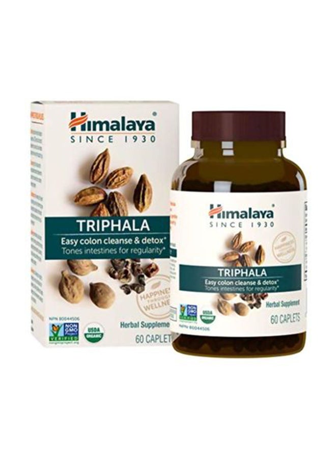 Organic Triphala Herbal Supplement 60 Caplets