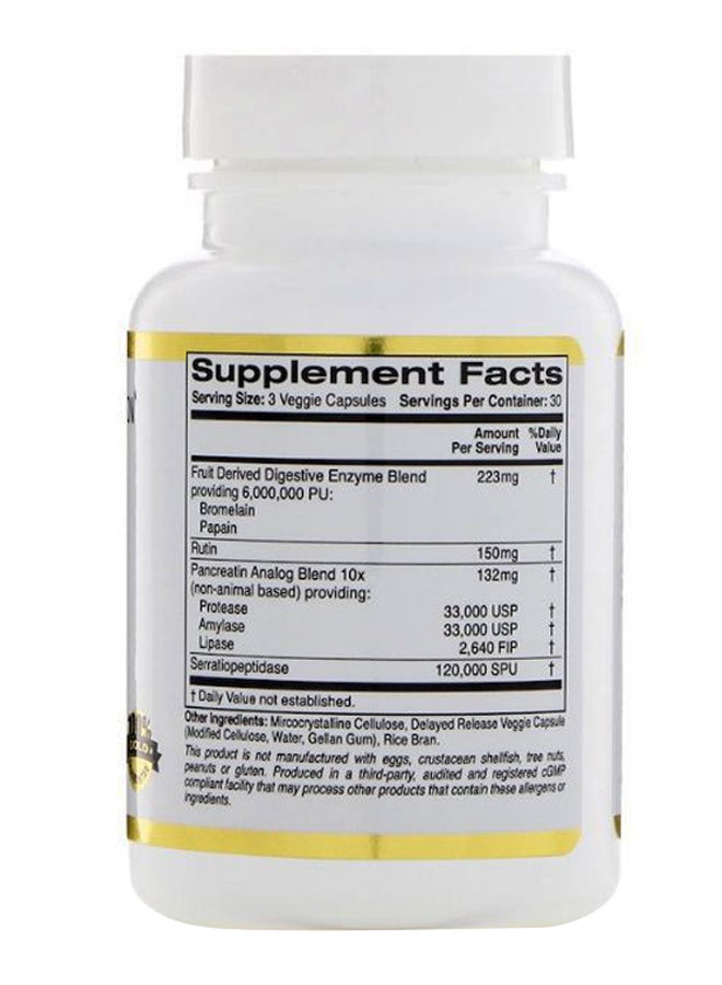Proteolytic Enzymes Broad Spectrum - 90 Capsules