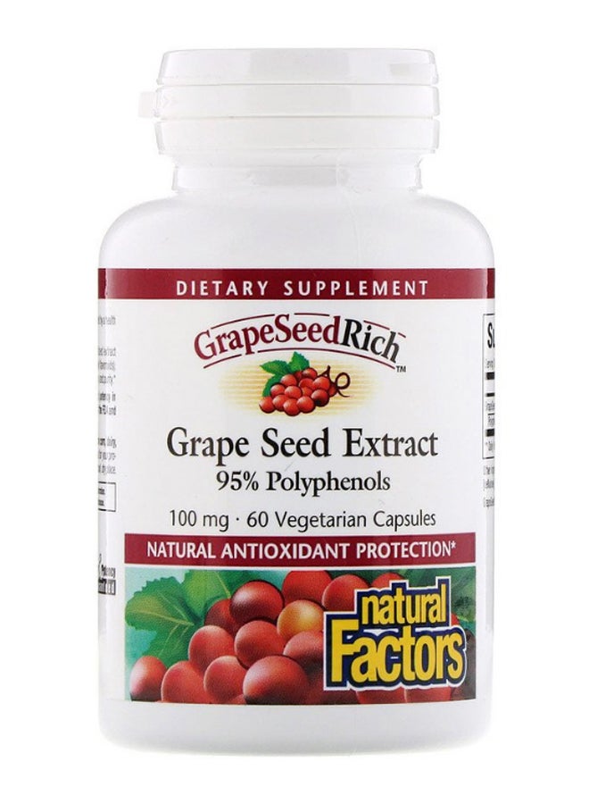 Grape Seed Extract Polyphenols Supplement - 60 Capsules