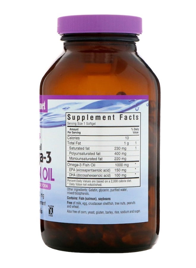 Natural Omega 3 Salmon Oil - 180 Softgels