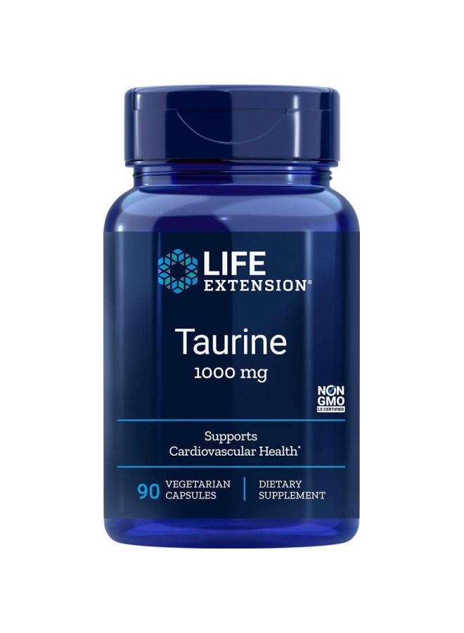 Taurine Dietary Supplement 1000 mg - 90 Capsules