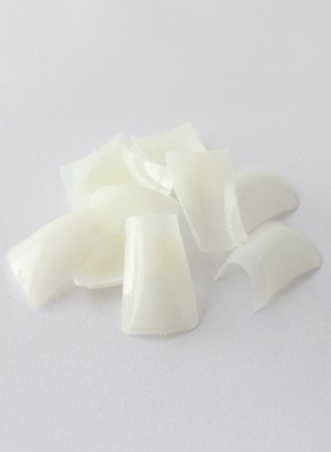 500 Pcs Natural Color Duck Feet Style Nail Tips Wide French False Nail Tips Acrylic Nail