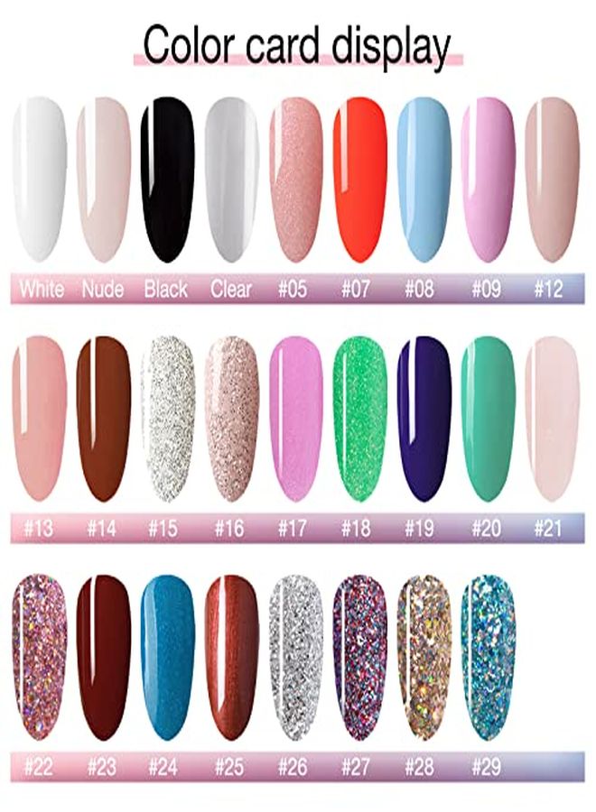 28G/Box Acrylic Powder Professional White Clear Red Nude Acrylic Nail French Manicure Powder For Nail Extension Acrylic Nail System,Hj-Nap017 (No.7)