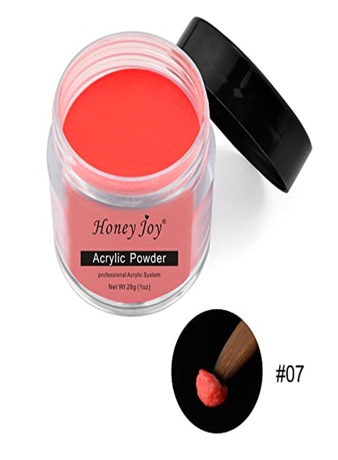28G/Box Acrylic Powder Professional White Clear Red Nude Acrylic Nail French Manicure Powder For Nail Extension Acrylic Nail System,Hj-Nap017 (No.7)