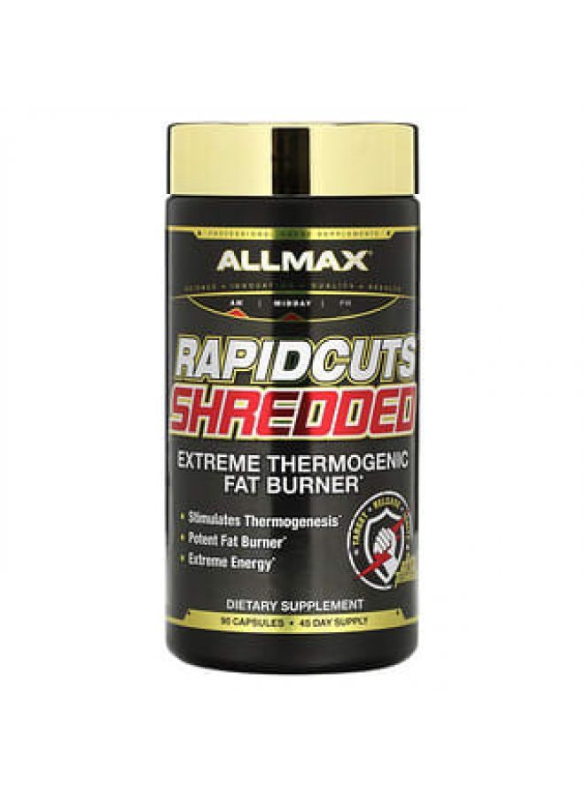 ALLMAX Nutrition Rapidcuts Shredded Extreme Thermogenic Fat Burner 90 Capsules