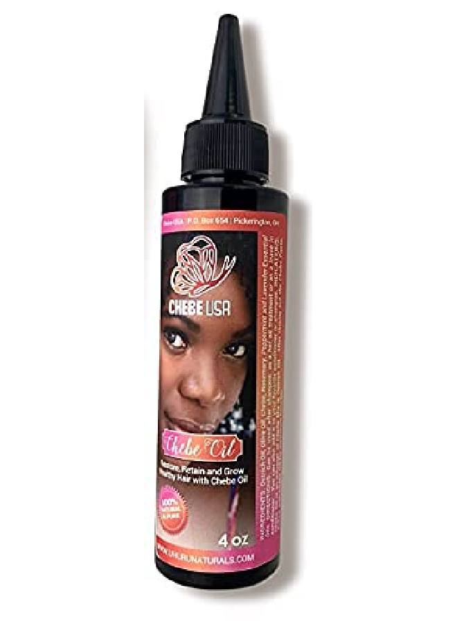 Chebe Oil African Chebe Serum Treatment W/ Ostrich Oil & Essential Oils Natural Repair Growth & Moisture For Dry Scalp & Hair (4Oz)