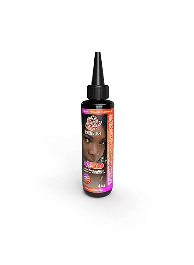 Chebe Oil African Chebe Serum Treatment W/ Ostrich Oil & Essential Oils Natural Repair Growth & Moisture For Dry Scalp & Hair (4Oz)