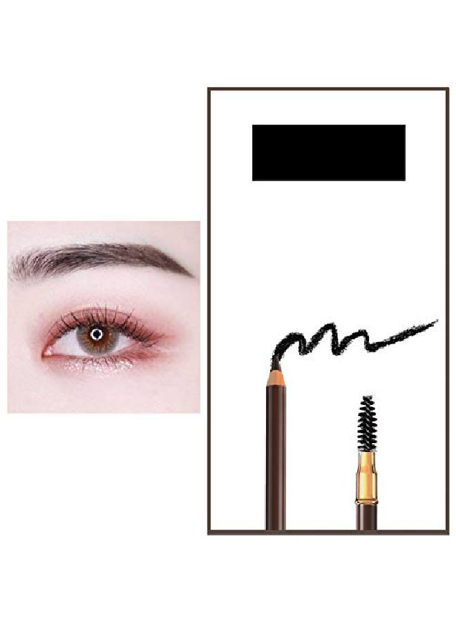 1Pcs Eyebrow Pencil Longlasting Waterproof Durable Liner Eyebrow 5 Colors To Choose (1# Black)